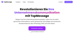 Details : TopMessage | Sichere &amp; Effiziente GeschÃ¤ftsnachrichten-LÃ¶sungen